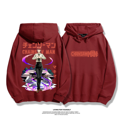 鏈鋸人新款 親子情侶男女款連帽衛衣