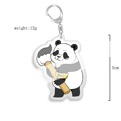 鑰匙扣咒術迴戰伏黑惠五條悟虎杖野薔薇熊貓雙面亞克力掛飾【單買三件起送】