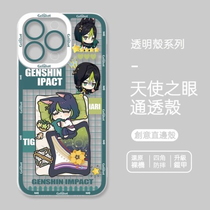 蘋果 系列原神Q版天使眼透明防摔軟殼