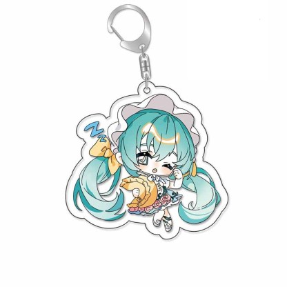 初音未來鑰匙扣Miku公主殿下星塵洛天依歌姬亞克力掛飾【單買三件起送】