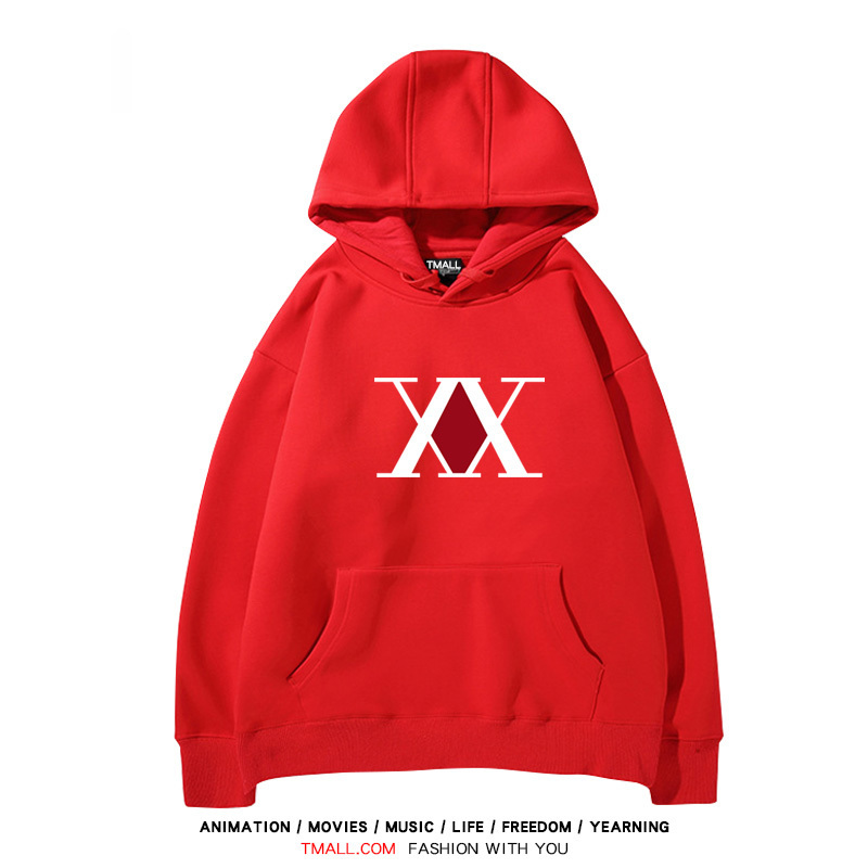 全職獵人 聯名衛衣2024秋冬新款親子情侶裝薄絨款連帽衛衣