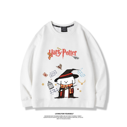 線條小狗2023親子情侶裝 圓領長袖