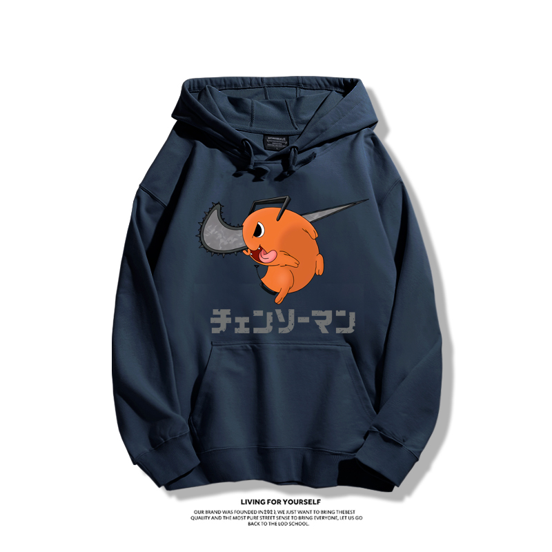 鏈鋸人波奇塔聯名衛衣2023秋冬新款親子情侶裝薄絨款連帽衛衣