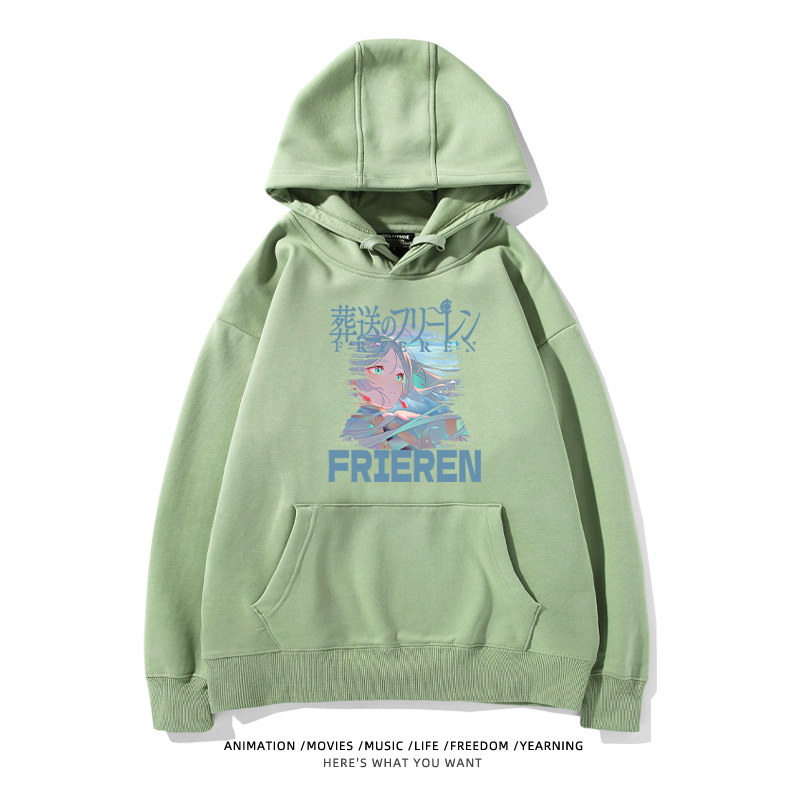 葬送的芙莉蓮 2024秋冬新款親子情侶裝薄絨款連帽衛衣