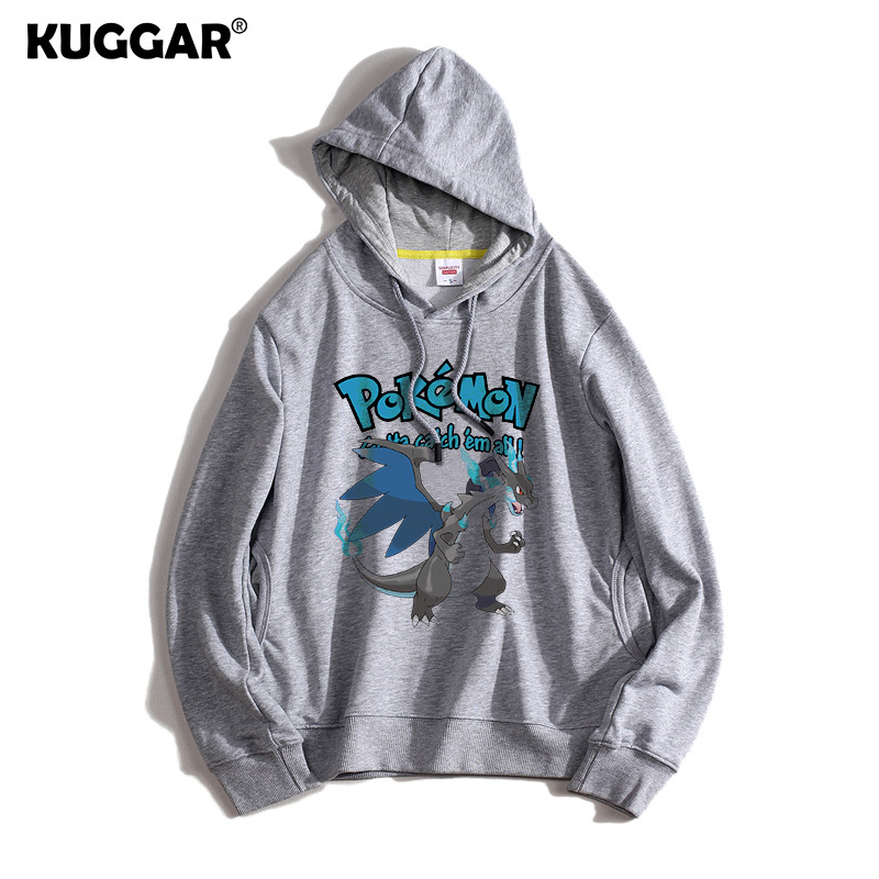 寶可夢聯名衛衣2024秋冬新款親子情侶裝薄絨款連帽衛衣