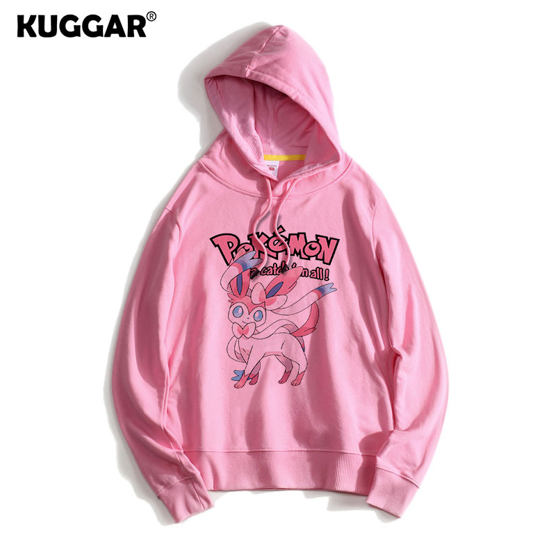 寶可夢聯名衛衣2024秋冬新款親子情侶裝薄絨款連帽衛衣