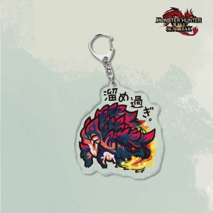 Monster Hunter Rise怪物獵人崛起滅盡龍雪鬼獸冰狼亞力克鑰匙扣掛飾【單買三件起送】