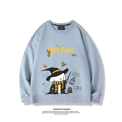 線條小狗2023親子情侶裝 圓領長袖