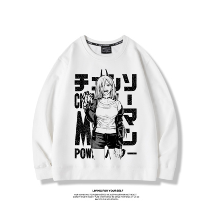 鏈鋸人帕瓦2023親子情侶裝 圓領長袖