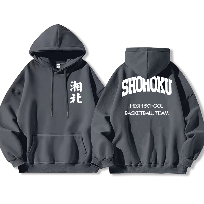 灌籃高手聯名衛衣2024秋冬新款親子情侶裝薄絨款連帽衛衣