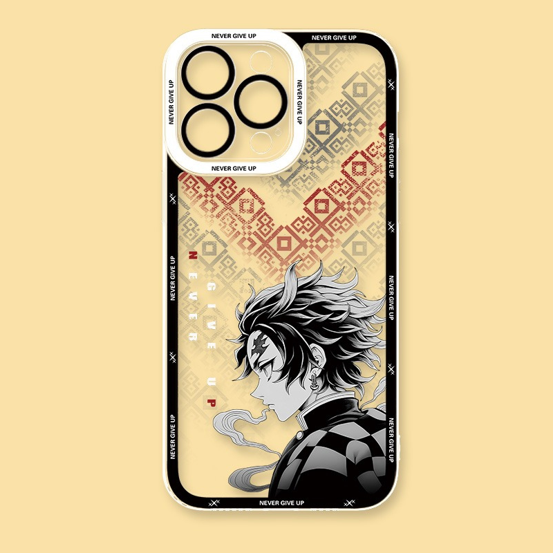 黑白動漫天使眼透明防摔軟殼