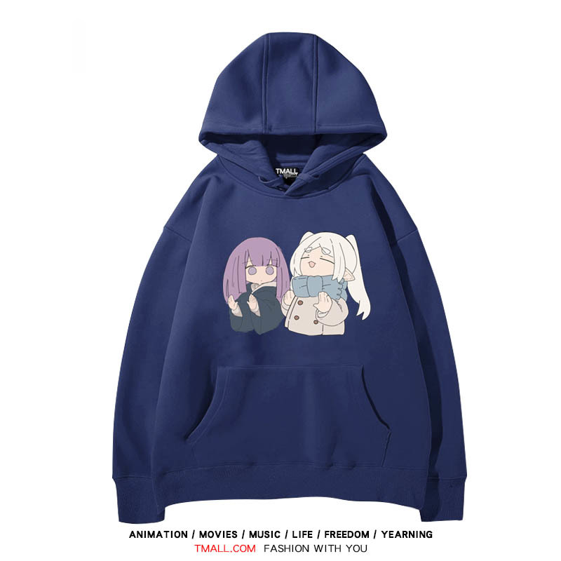 葬送的芙莉蓮 聯名衛衣2024秋冬新款親子情侶裝薄絨款連帽衛衣