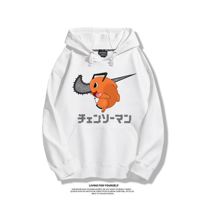 鏈鋸人波奇塔2023秋冬新款親子情侶裝薄絨款連帽衛衣