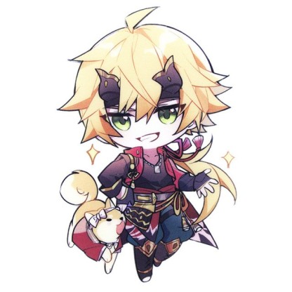 原神旅行者可莉安柏凱亞克力雙面鑰匙扣個性掛飾遊戲周邊薔薇魔女【單買三件起送】