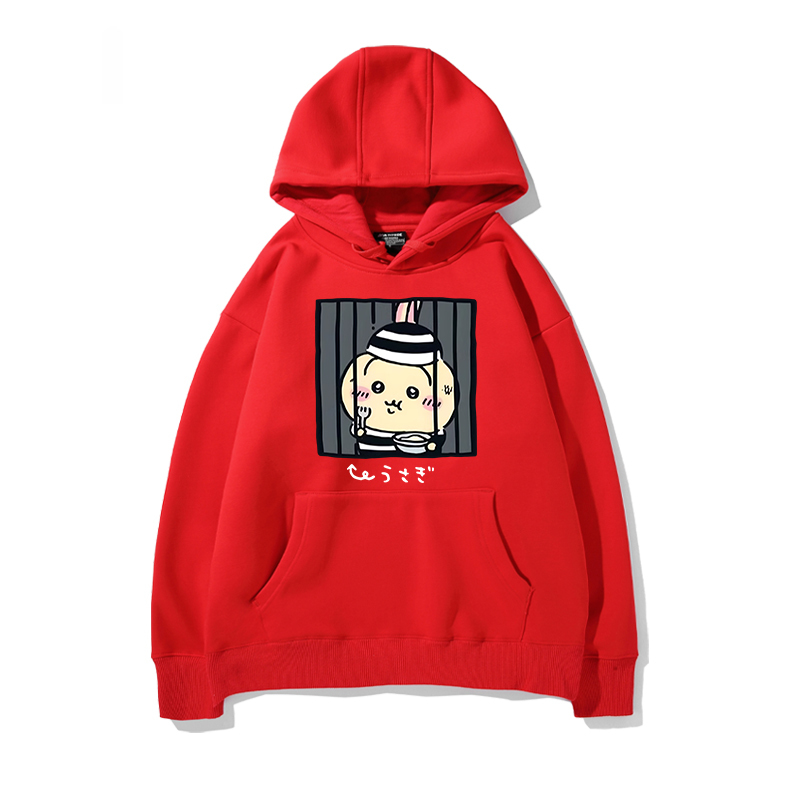 chiikawa 2024秋冬新款親子情侶裝薄絨款連帽衛衣