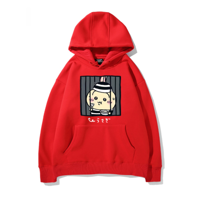 chiikawa 2024秋冬新款親子情侶裝薄絨款連帽衛衣