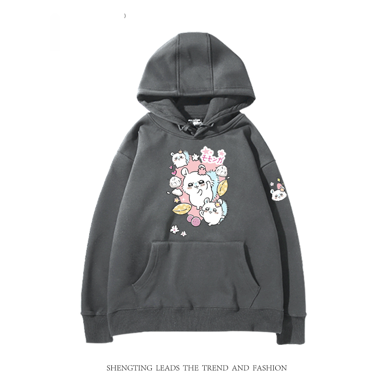 chiikawa 2024秋冬新款親子情侶裝薄絨款連帽衛衣