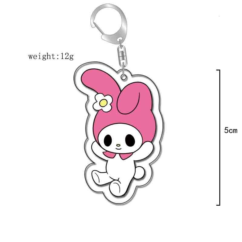 粉色貓咪Sanrio玉狗桂樂美蒂亞克力鑰匙扣掛飾【單買三件起送】