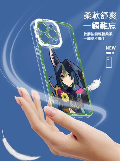 蘋果 系列原神提納里天使眼透明防摔軟殼