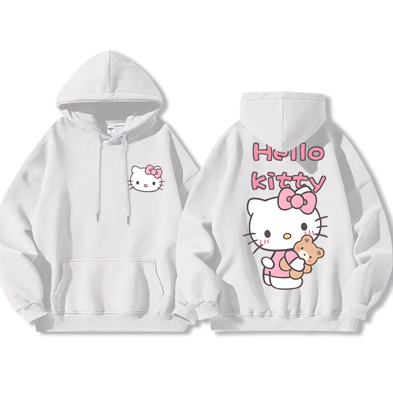 HelloKitty新款 寬鬆百搭 秋冬款 寬鬆連帽衛衣