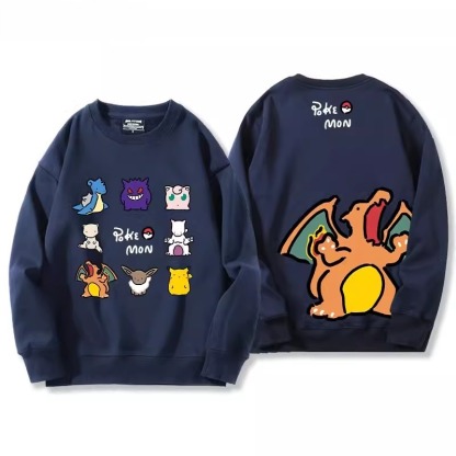 寶可夢2024親子情侶裝 圓領長袖