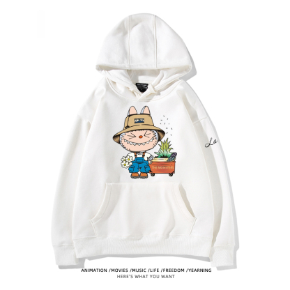 labubu新款 寬鬆百搭 秋冬款 寬鬆連帽衛衣