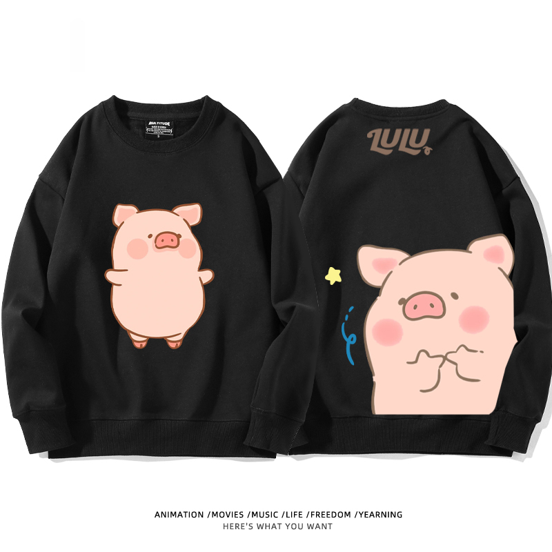 LuLu豬 聯名2024親子情侶裝 圓領長袖