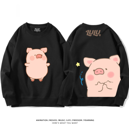 LuLu豬 聯名2024親子情侶裝 圓領長袖