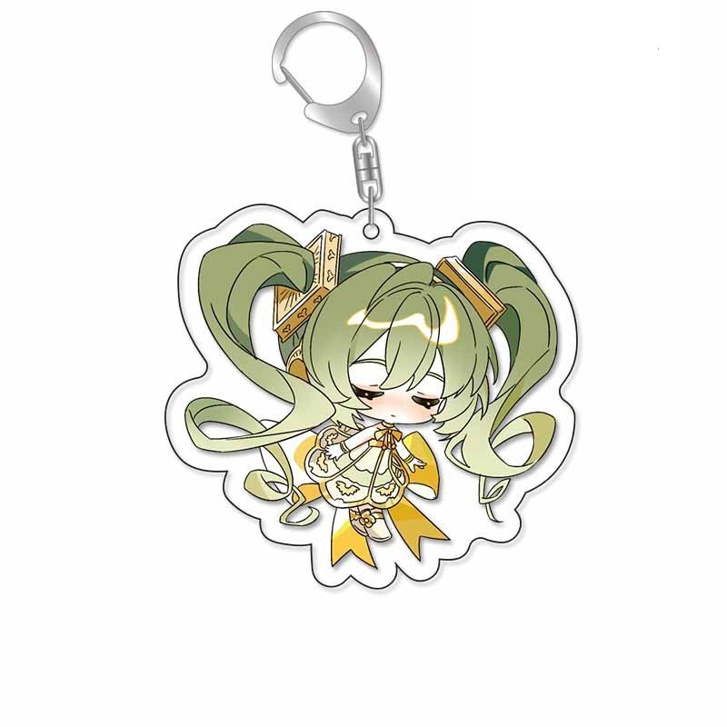 初音未來鑰匙扣Miku公主殿下星塵洛天依歌姬亞克力掛飾【單買三件起送】