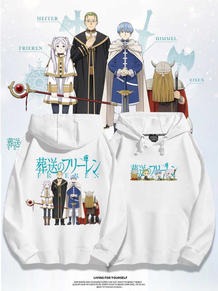 葬送的芙莉蓮2023秋冬新款親子情侶裝薄絨款連帽衛衣