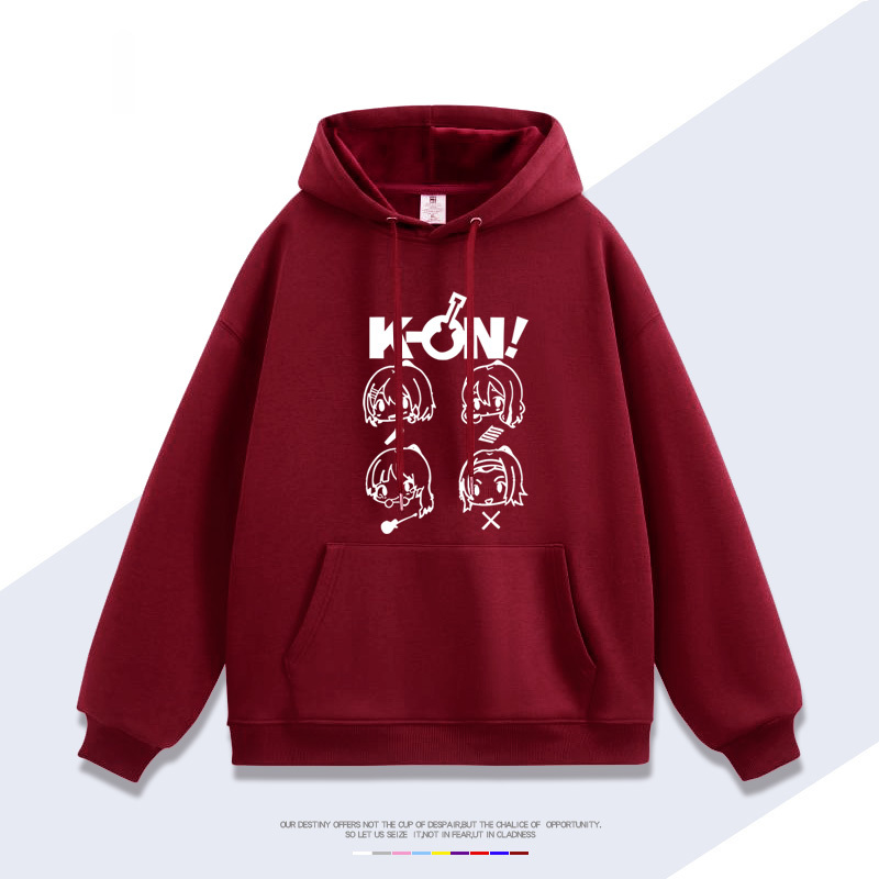 輕音少女K-ON 聯名衛衣2025秋冬新款 親子情侶裝連帽衛衣