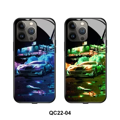 賽博朋克來電閃智能發光手機殼