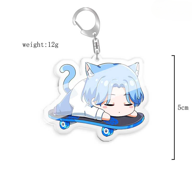 無限滑板喜屋武歷亞克力鑰匙扣掛飾雙面透明 【單買三件起送】