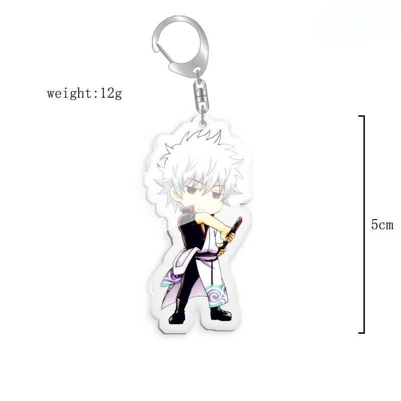 銀魂阪田銀時神樂新八定春神威十四沖田總悟桂伊麗莎白立牌鑰匙扣掛飾【單買三件起送】