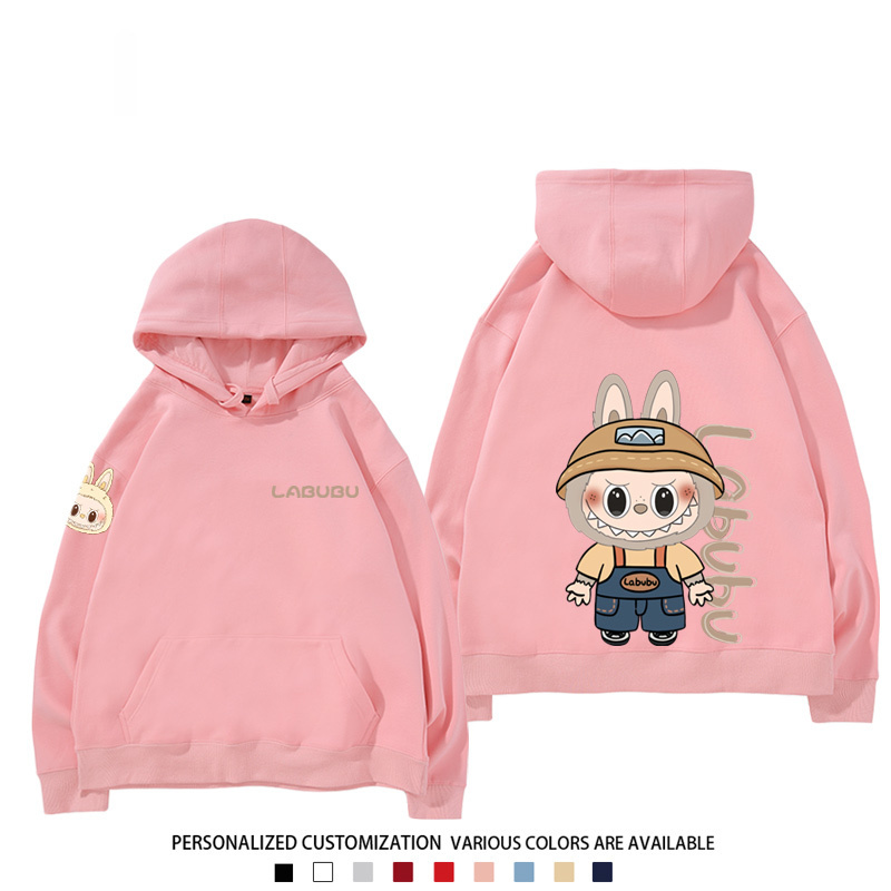 labubu新款 寬鬆百搭 秋冬款 寬鬆連帽衛衣