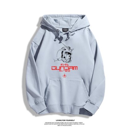 機動戰士高達 聯名衛衣2024秋冬新款親子情侶裝薄絨款連帽衛衣