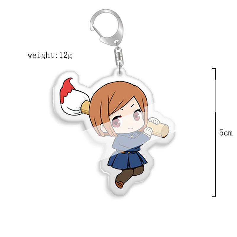 鑰匙扣咒術迴戰伏黑惠五條悟虎杖野薔薇熊貓雙面亞克力掛飾【單買三件起送】