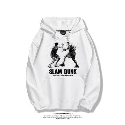 灌籃高手聯名衛衣2023秋冬新款親子情侶裝薄絨款連帽衛衣