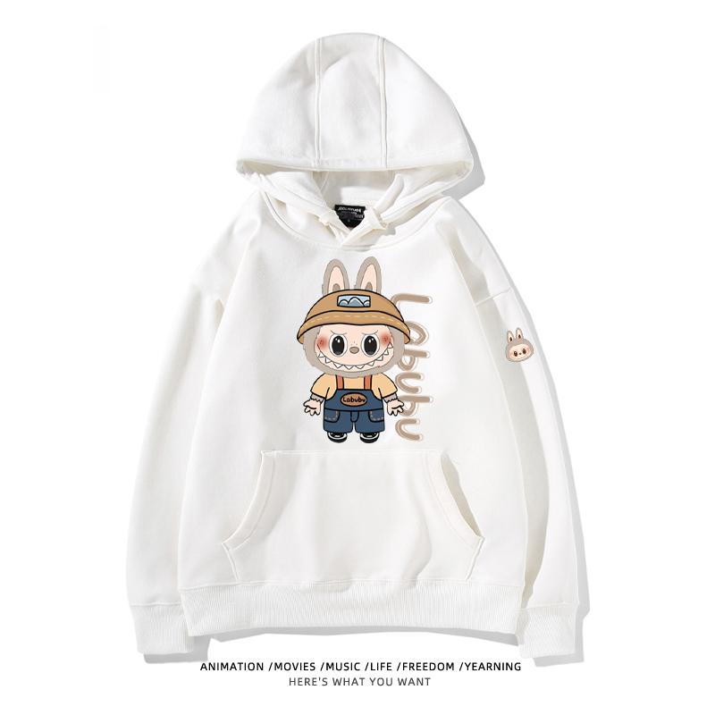 labubu新款 寬鬆百搭 秋冬款 寬鬆連帽衛衣