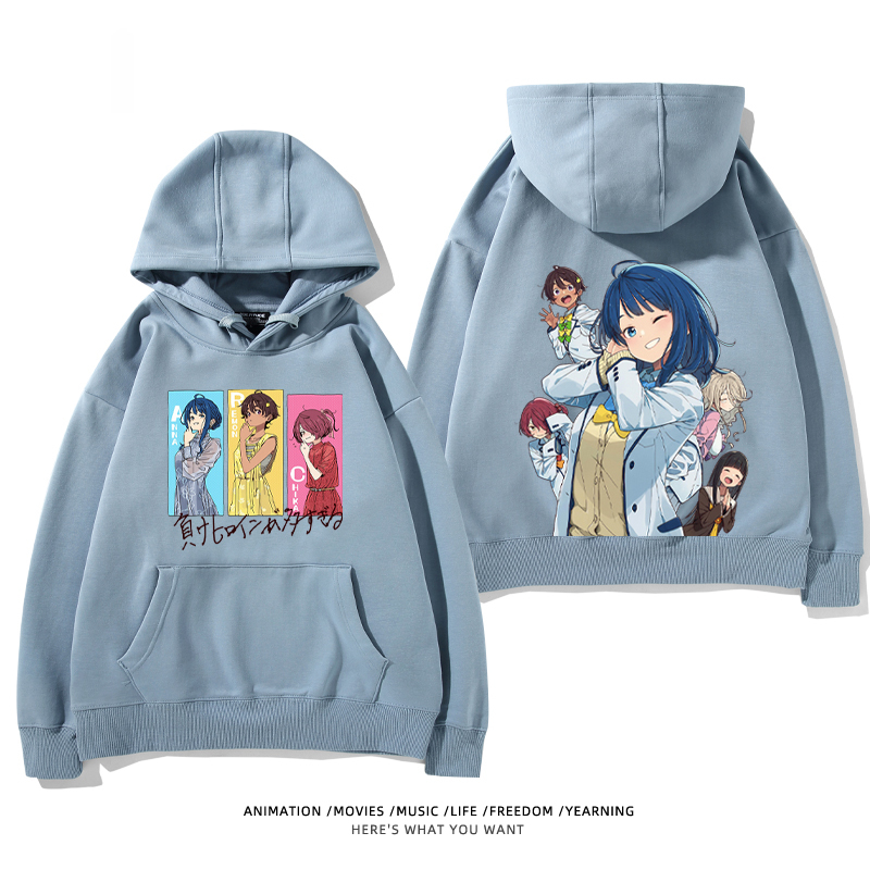 敗犬女主也太多了聯名衛衣2024秋冬新款親子情侶裝薄絨款連帽衛衣