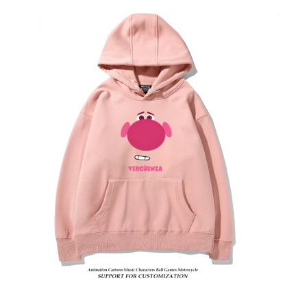 腦筋急轉彎 聯名衛衣2024秋冬新款親子情侶裝薄絨款連帽衛衣