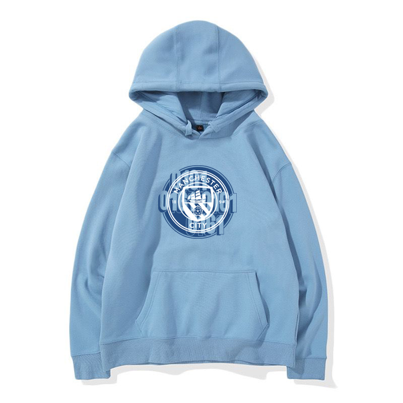 24-25賽季曼城主場球衣17號德布勞內9號哈蘭德 足球球迷 寬鬆百搭 秋冬款 寬鬆連帽衛衣