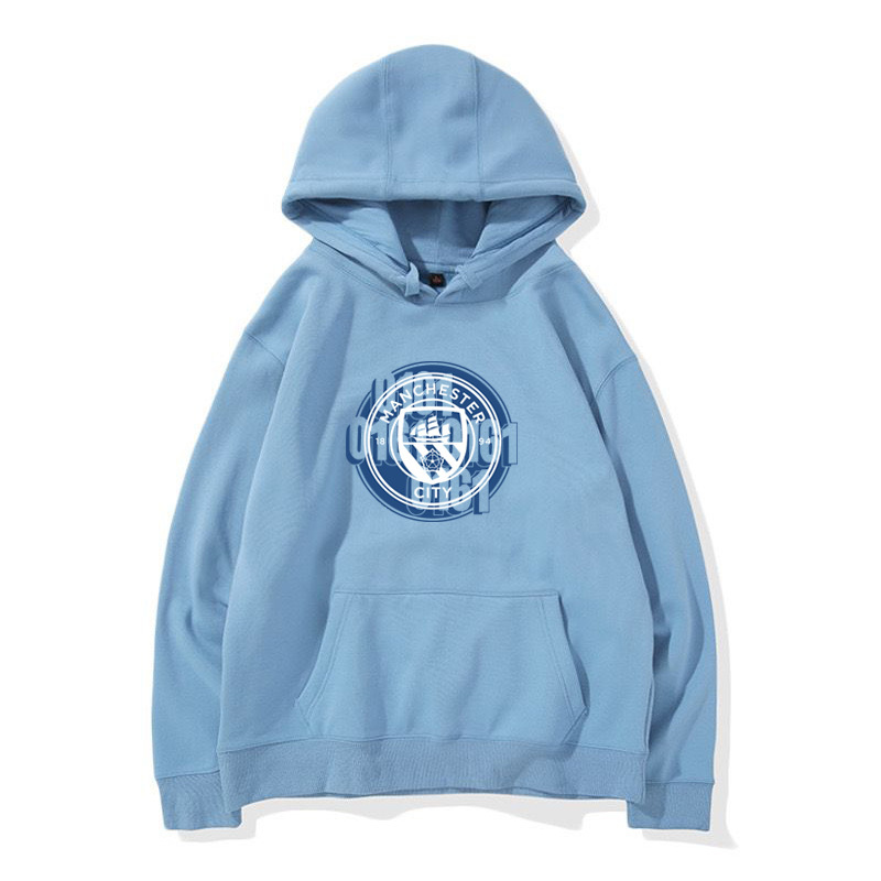 24-25賽季曼城主場球衣17號德布勞內9號哈蘭德 足球球迷 寬鬆百搭 秋冬款 寬鬆連帽衛衣