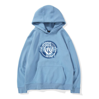 24-25賽季曼城主場球衣17號德布勞內9號哈蘭德 足球球迷 寬鬆百搭 秋冬款 寬鬆連帽衛衣