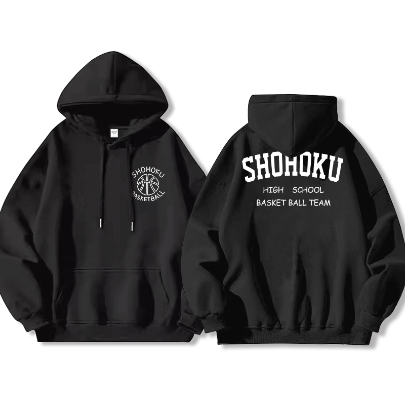 灌籃高手聯名衛衣2024秋冬新款親子情侶裝薄絨款連帽衛衣