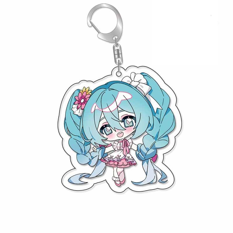 初音未來鑰匙扣Miku公主殿下星塵洛天依歌姬亞克力掛飾【單買三件起送】