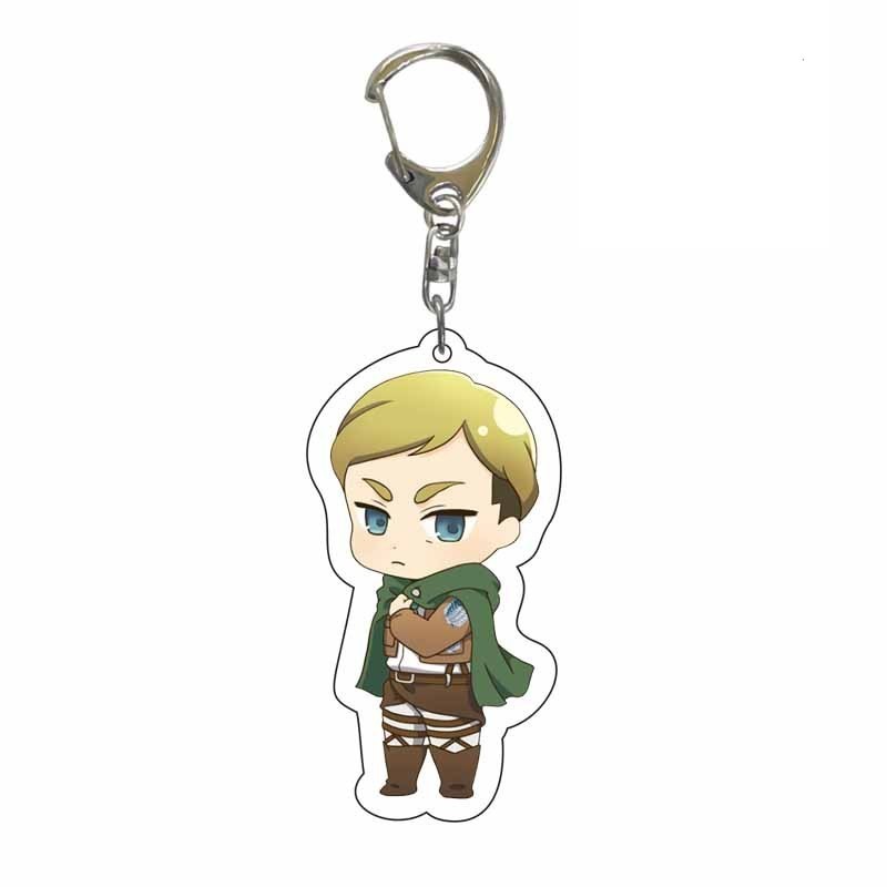 進擊的巨人調查兵團艾倫三笠阿明埃爾文利威爾韓吉萊納鑰匙扣掛飾【單買三件起送】