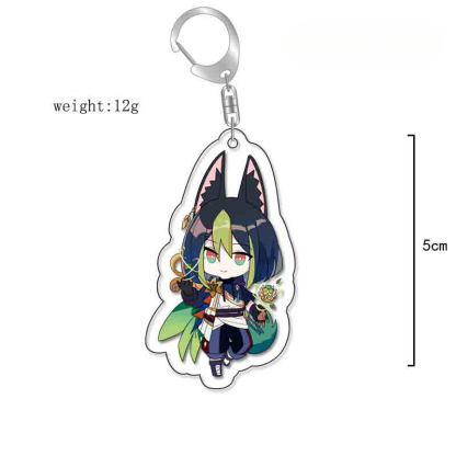 原神旅行者可莉安柏凱亞克力雙面鑰匙扣個性掛飾遊戲周邊薔薇魔女【單買三件起送】