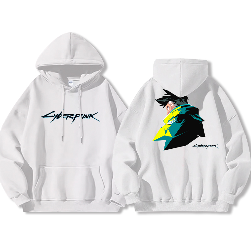 賽博朋克 聯名衛衣2024秋冬新款親子情侶裝薄絨款連帽衛衣