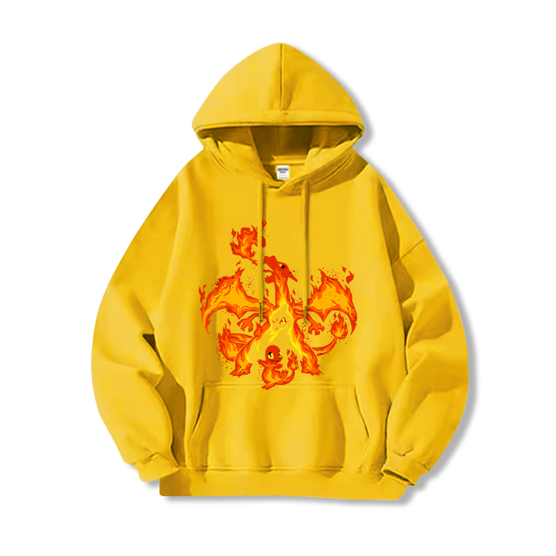 寶可夢 聯名衛衣2024秋冬新款親子情侶裝薄絨款連帽衛衣